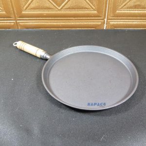 Chảo Gang Nướng Phẳng Cán Gỗ