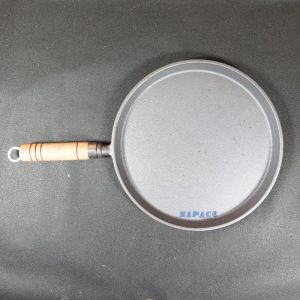 Chảo Gang Nướng Phẳng Cán Gỗ