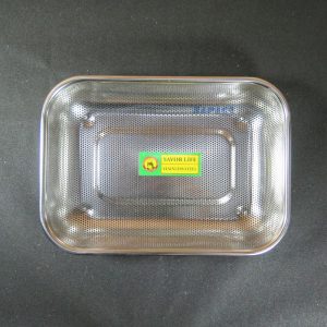 Rá Lưới Inox Chữ Nhật Có Chân