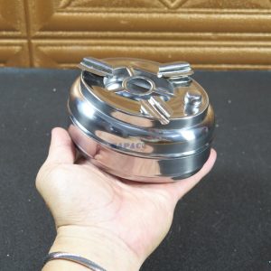 Alternative view of Gạt Tàn Thuốc Inox Có Nắp Đậy 12cm