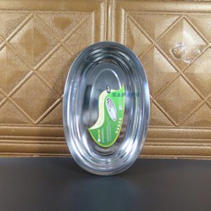 khay inox hình bầu dục
