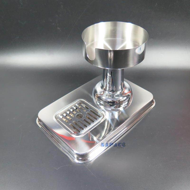 Bình đựng nước hoa quả chân inox tròn