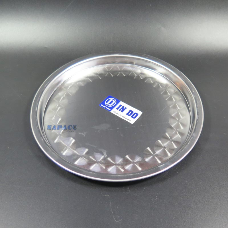 Khay lót bếp cồn inox tròn