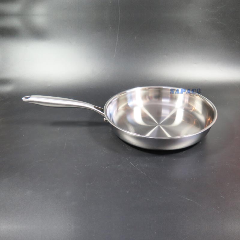 chảo inox 3 đáy liền thân