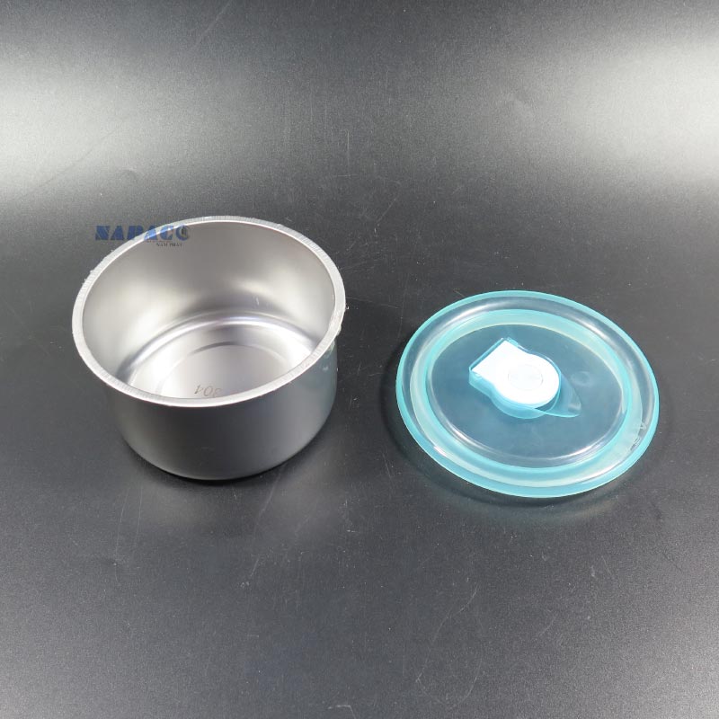 chén inox tròn có nắp đậy kín