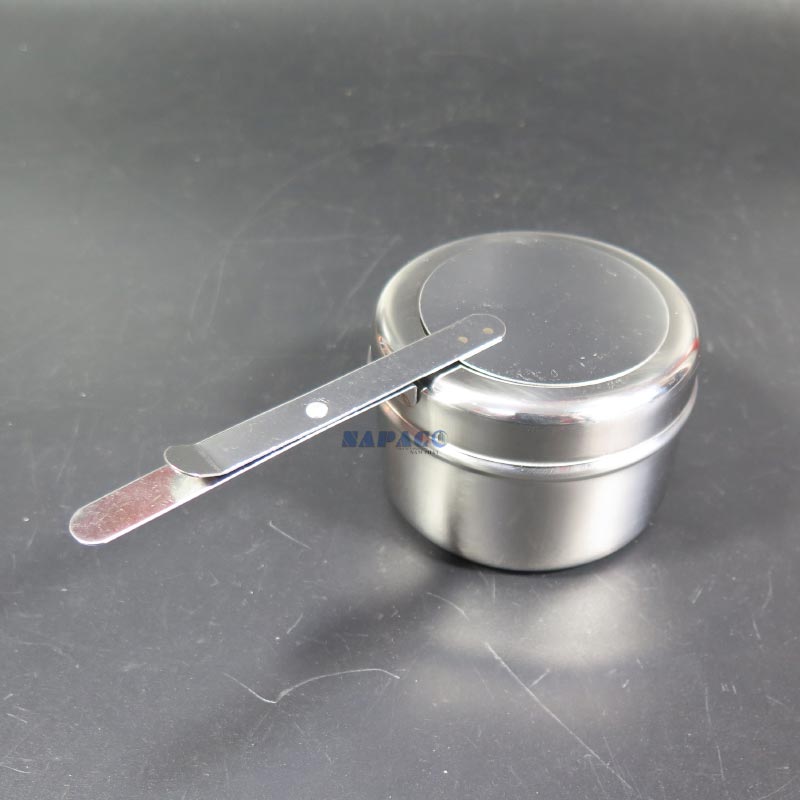 cốc cồn inox có tay cầm