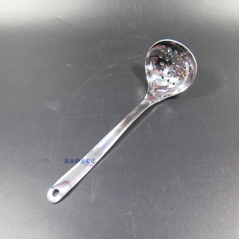 vá vớt thức ăn ráo dầu inox 304