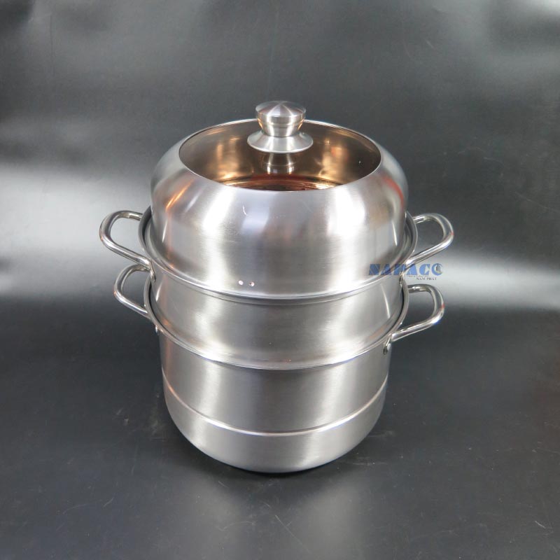 xửng hấp inox 3 tầng