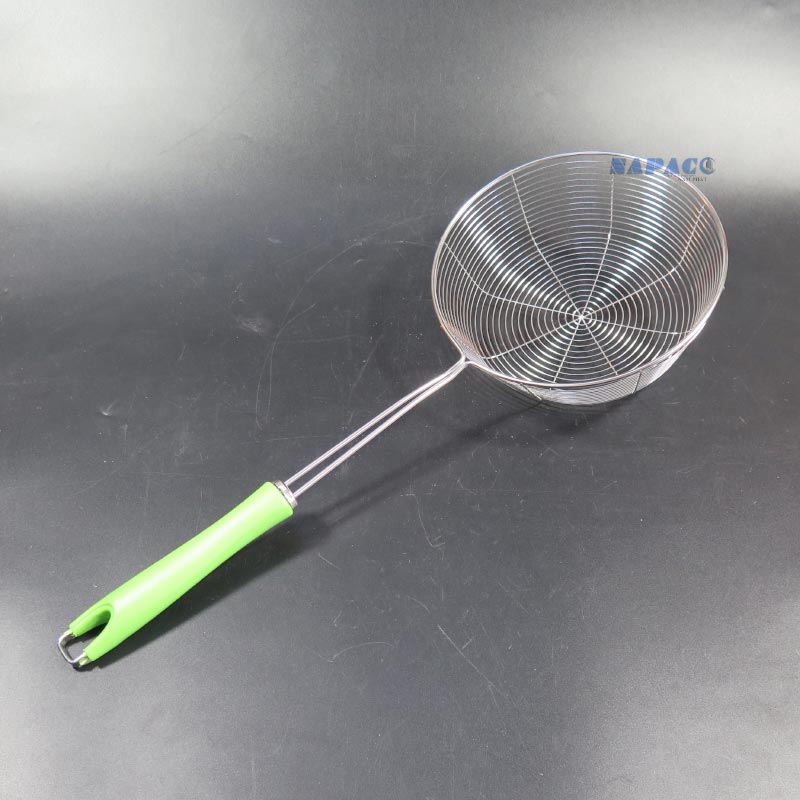 Vợt lọc rác chiên inox tròn